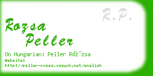 rozsa peller business card